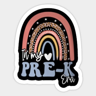 In My Pre K Era Back To School Teacher Preschool Sticker